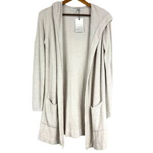 Barefoot Dreams NWT Cozychic Lite Coastal Hooded Cardigan 480 Women's Size XS/S